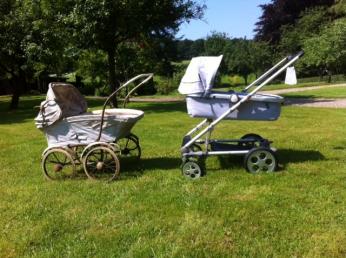 Retro-Modern: Kinderwagen früher und heute. Schau Dir das mal an!