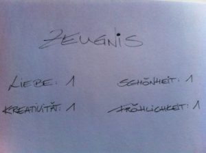 Ein Mama-Zeugnis für die Kids. Von mir für sie. #mehralsnoten