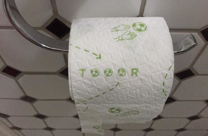 em toilettenpapier