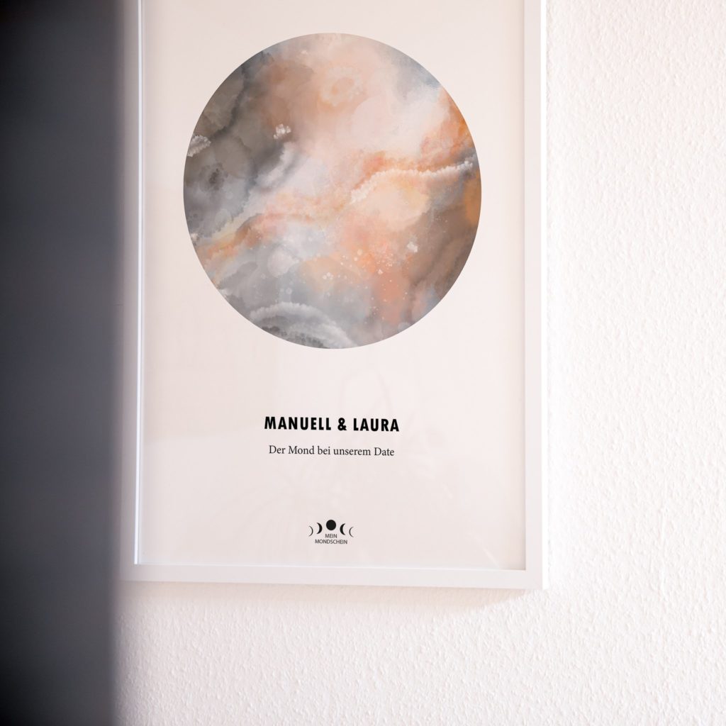 8 Aquarell Moon Poster