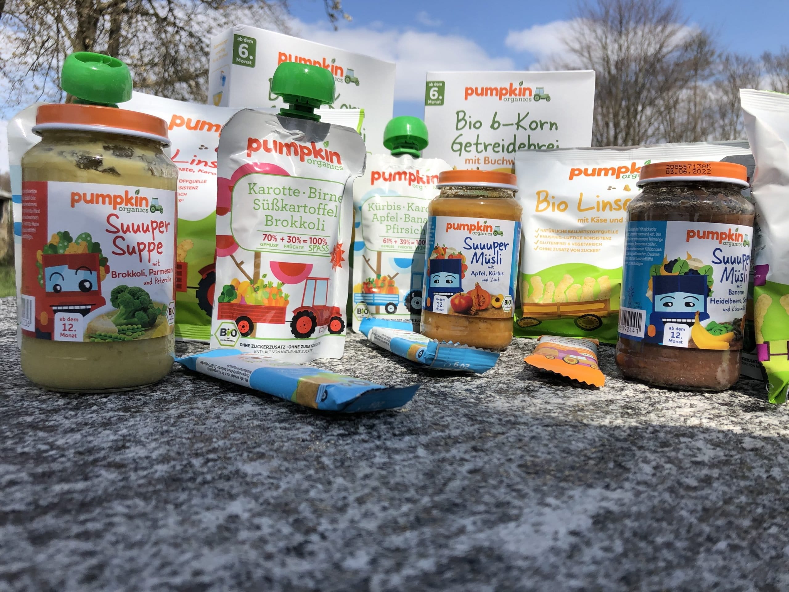 Wie und was essen eure Babys? Gewinnt ein Paket Bio-Nahrung von Pumpkin Organics