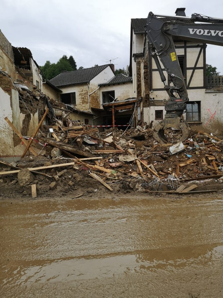 Flut Abriss vom Haus meiner Grosseltern