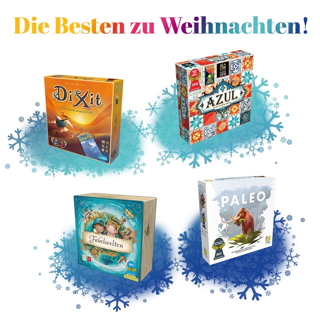 Last-Minute-Geschenke für die ganze Familie: Mega Spiele von Asmodee