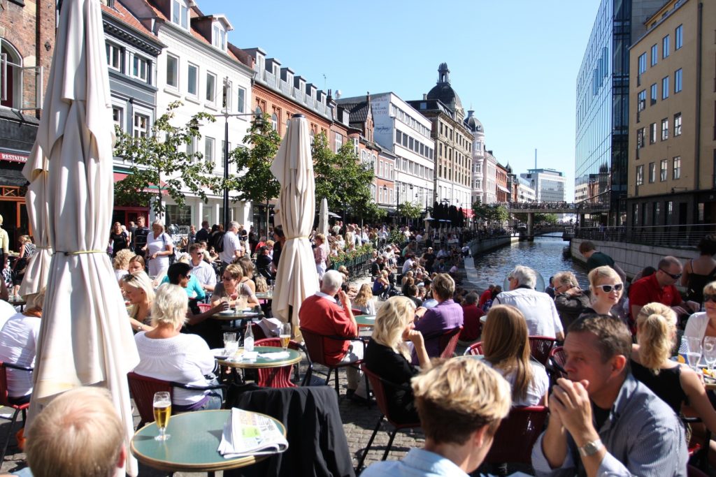 Stadtleben mit Familie